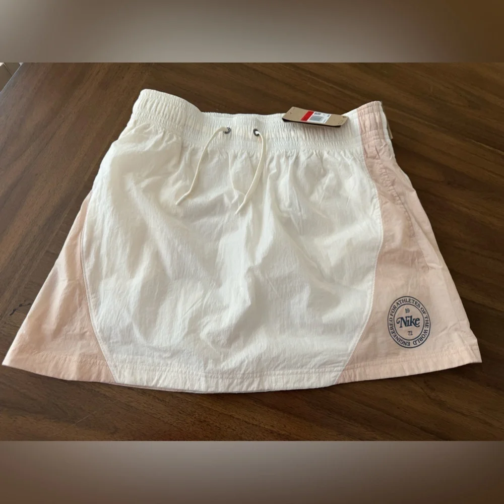 Nike Campus Classic jersey mini skirt in ivory NWT Size Large